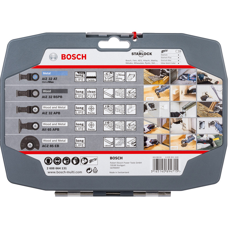 Bosch Starlock metaal/hout set