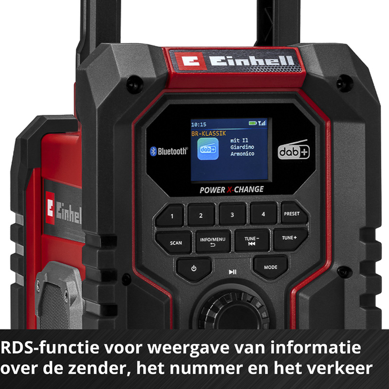 Einhell / Einhell TE-CR 18 Li DAB+/FM/BT Solo accu bouwradio (body)