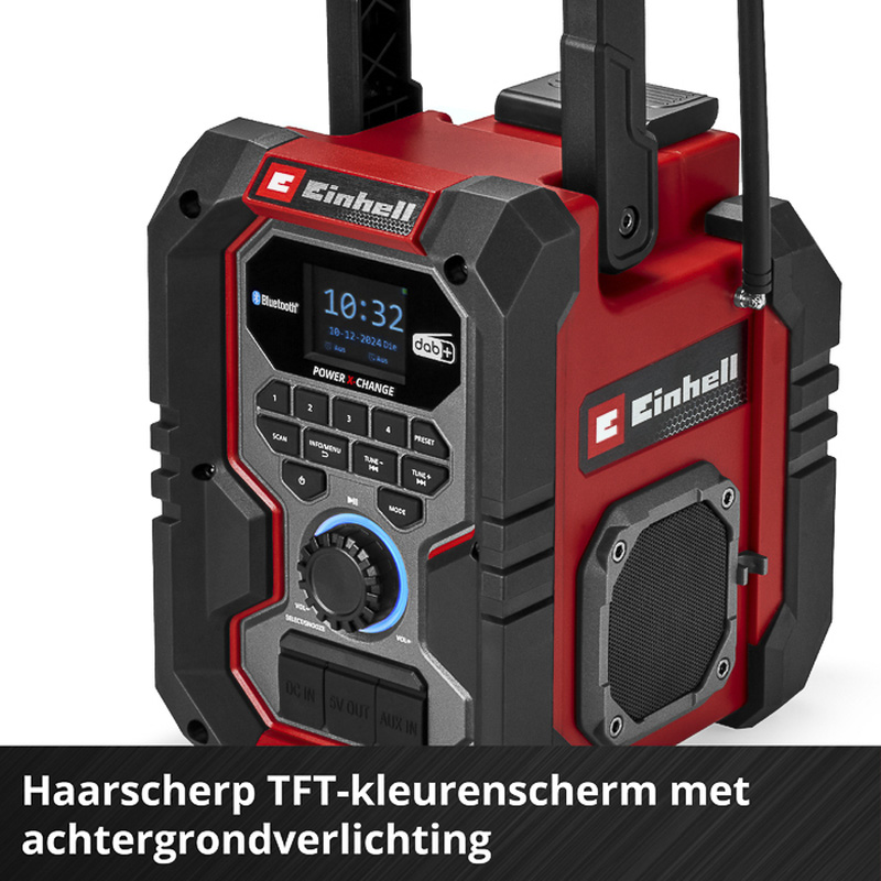 Einhell / Einhell TE-CR 18 Li DAB+/FM/BT Solo accu bouwradio (body)