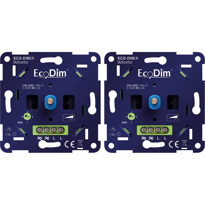 Eco-Dim.11 wisseldimmer universeel duopack