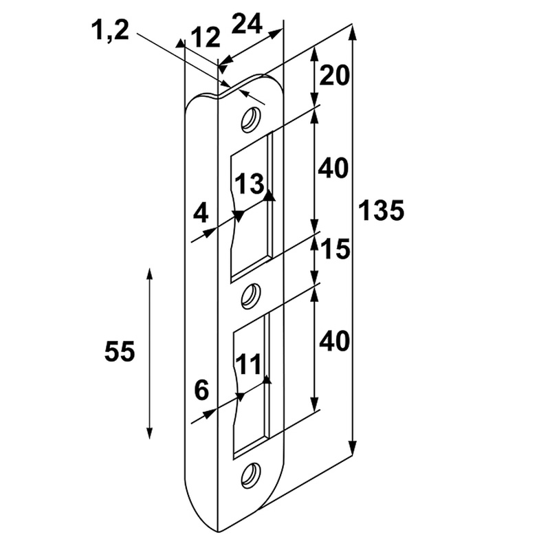 AXA / AXA hoeksluitplaat