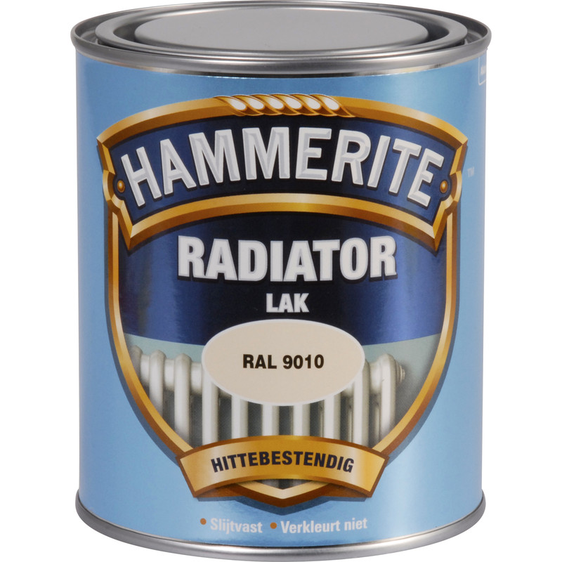 Hammerite radiatorlak Hoogglans kleurvast