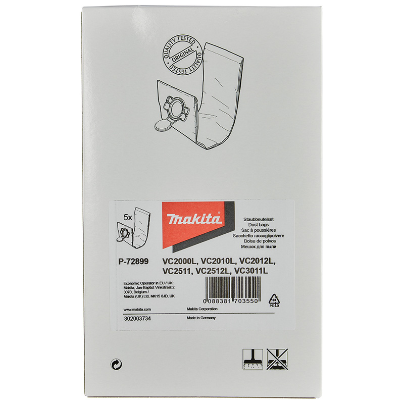 Makita / Makita P-72899 fleece stofzak