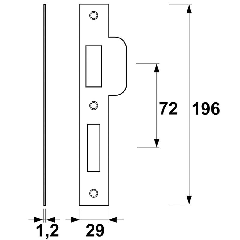 AXA / AXA sluitplaat veiligheidsslot SKG**