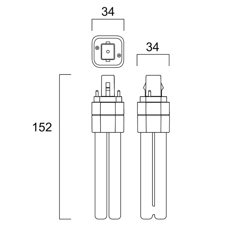 Sylvania ToLEDo LYNX D LED PL-lamp 2-pins