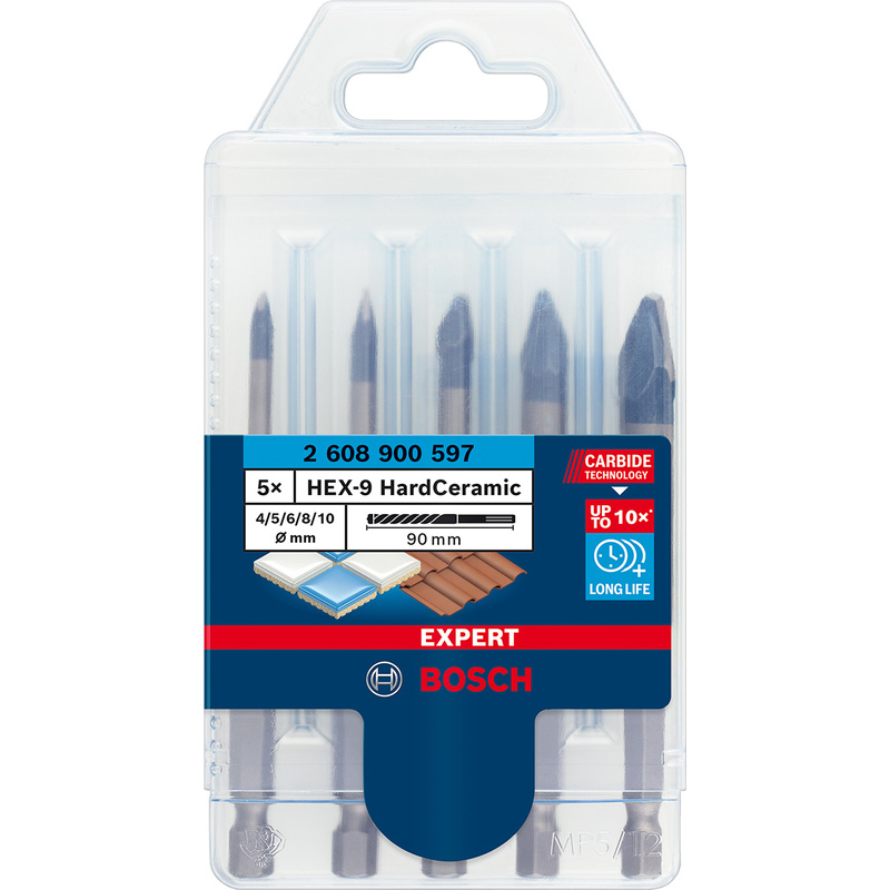 Bosch / Bosch EXPERT borenset HEX-9 HardCeramic
