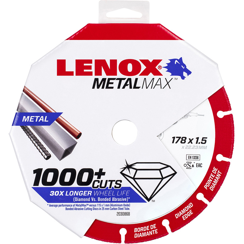 Lenox Doorslijpschijf diamant METAL MAX