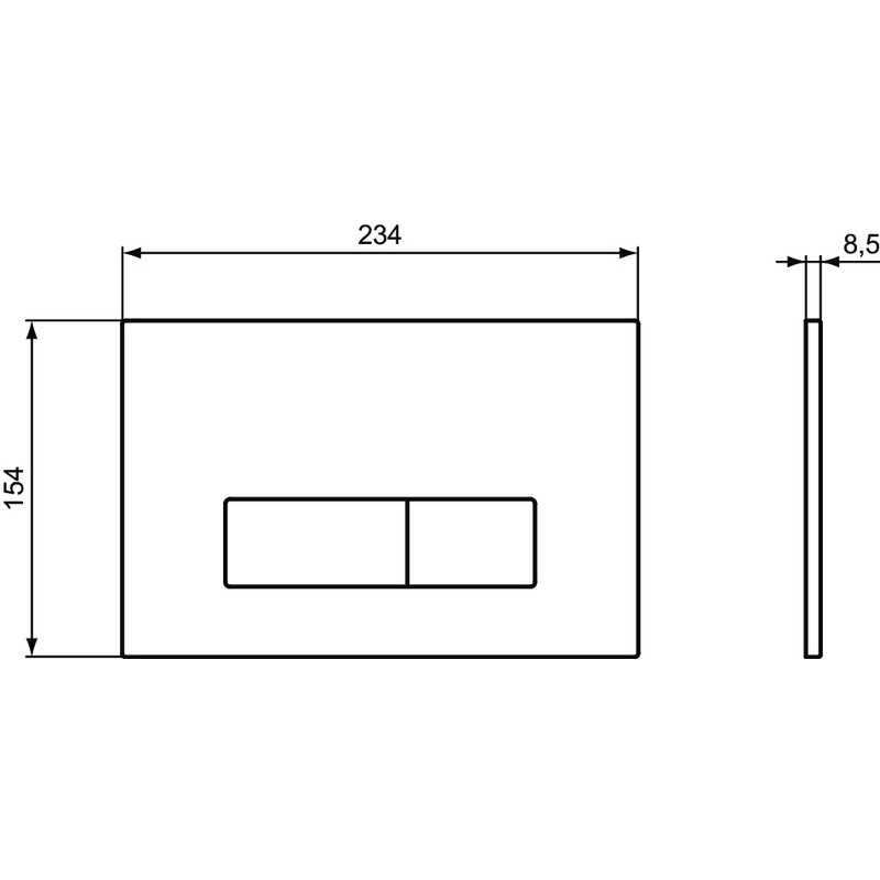 Ideal Standard OLEAS Bedieningspaneel M2