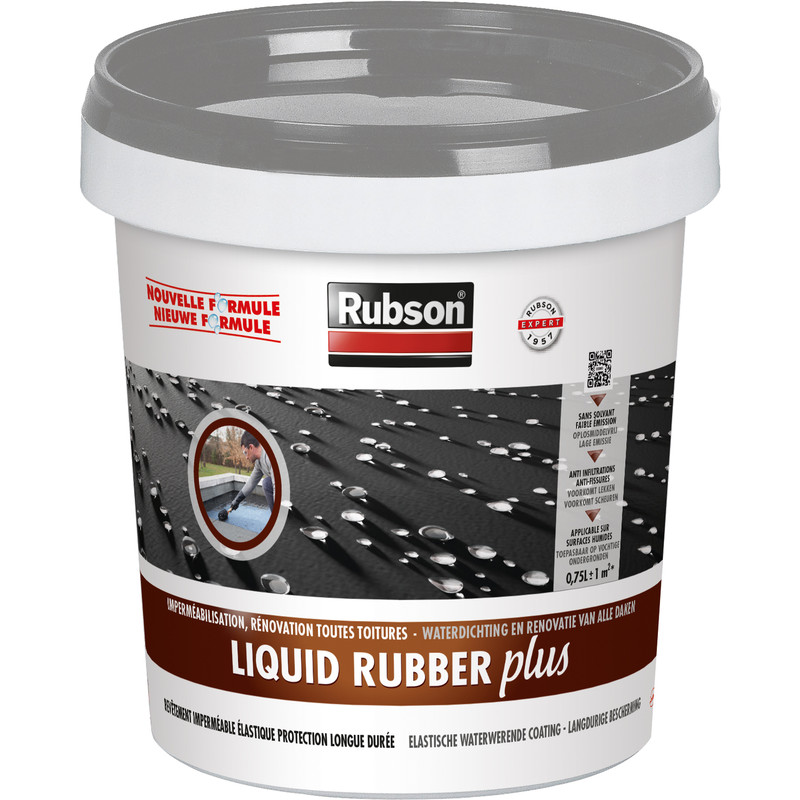 Rubson Liquid rubber grijs 0.75 L