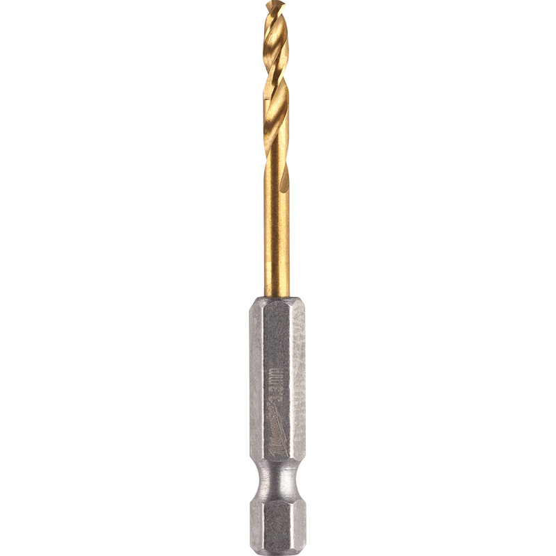 Milwaukee Metaalboor HSS-G Tin Red Hex shockwave