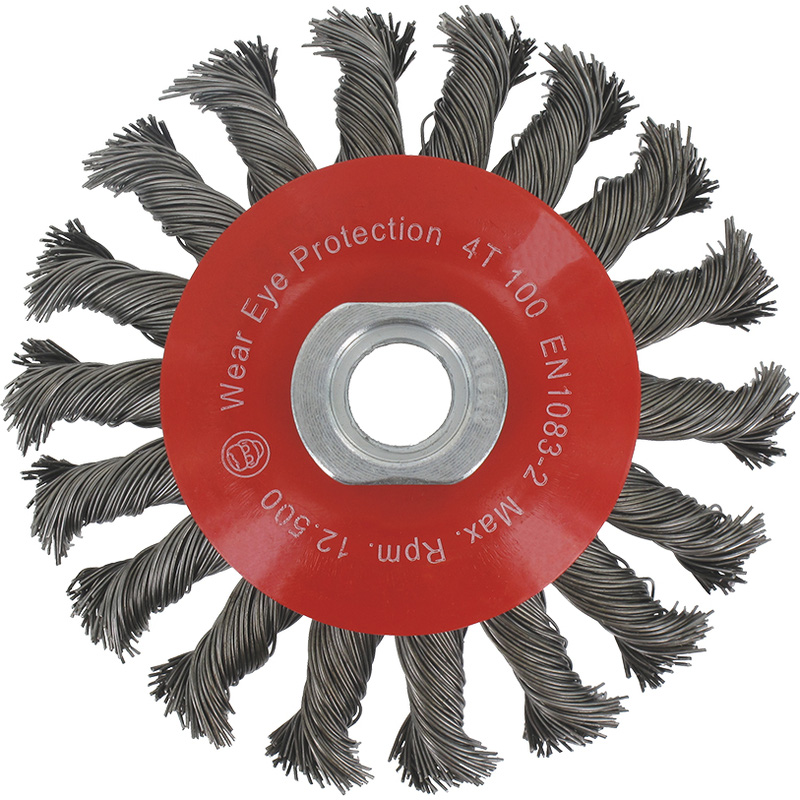 Labor / Staalborstelschijf met gehard staaldraad