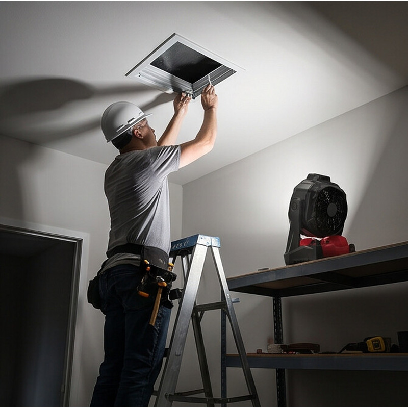 KELFORT / Kelfort Multi-batterij ventilator & werklamp