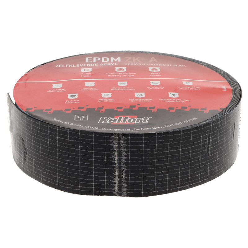 Kelfort / Kelfort EPDM Folie zwart zelfklevend-acryl