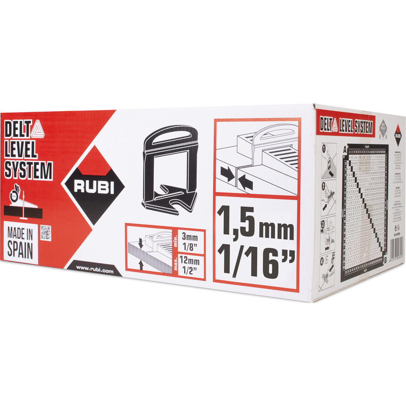 Rubi Delta Level Systeem clip 2400 stuks