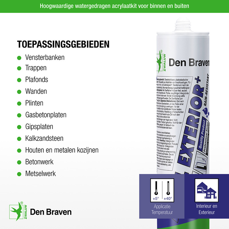 Zwaluw / Zwaluw acrylaatkit exterieur +