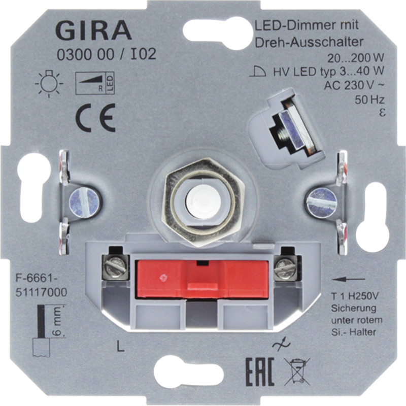 Gira draai dimmer LED 3-40W