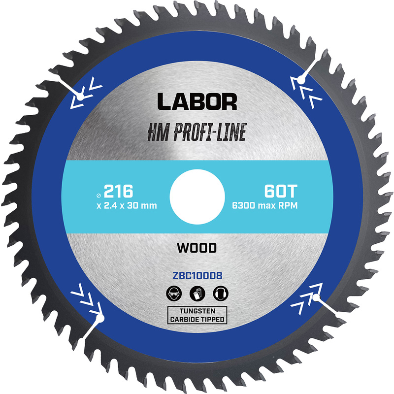 Labor HM cirkelzaagblad hout