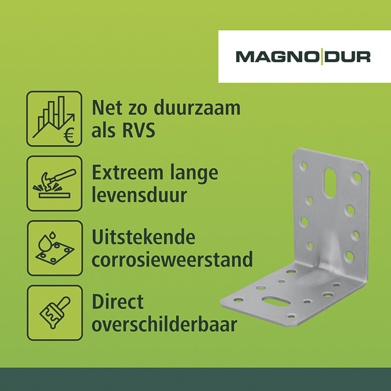 Magnodur / Magnodur versterkingshoek sleufgat zwart