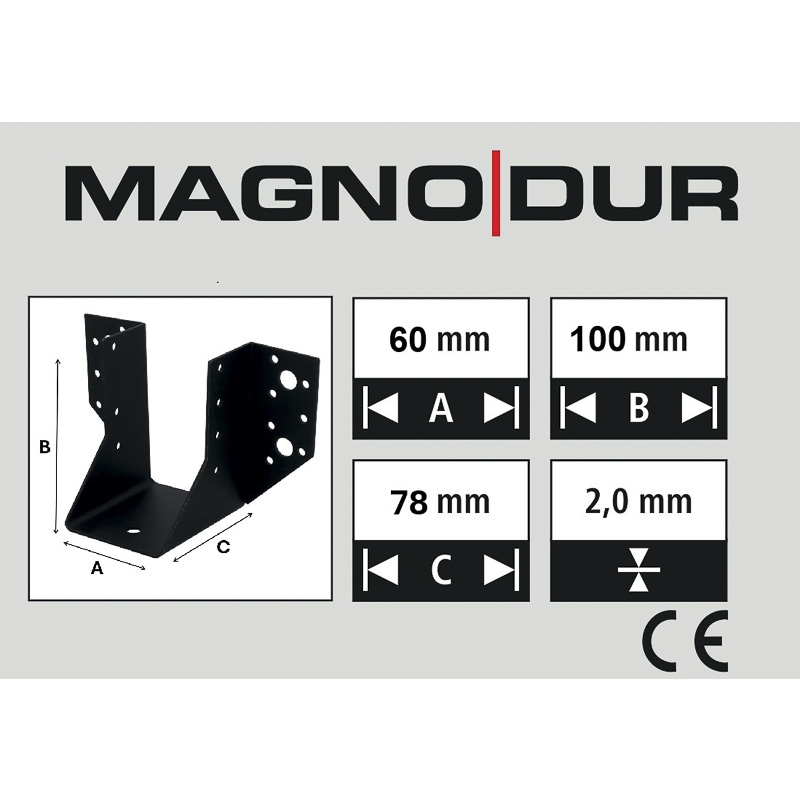 Magnodur / Magnodur raveeldrager zwaar zwart