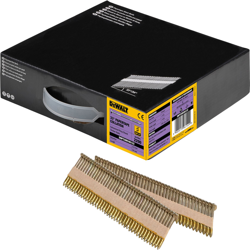 DEWALT DCN8901055 Standaard Spijkers 55mm - 2,6mm Diameter Voor Beton En Metselwerk