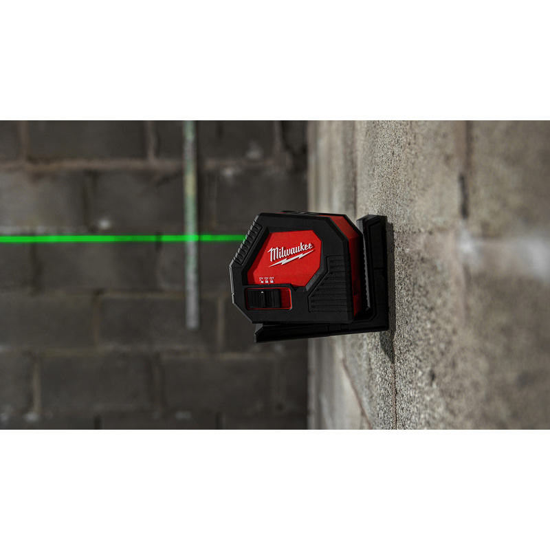 Milwaukee CLL-C Alkaline kruislijnlaser met gratis voltagemeter