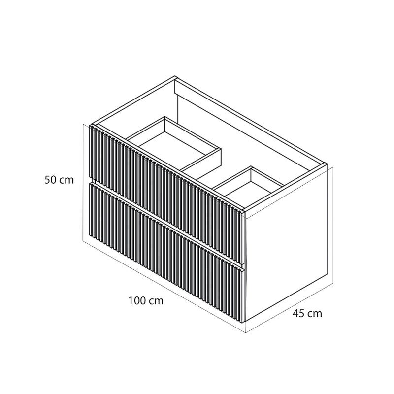Tiger / Tiger Voya wastafelonderkast 100cm