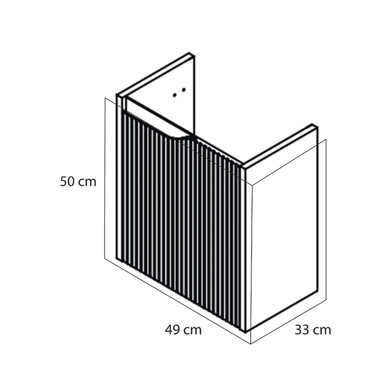 Tiger / Tiger Nook mini wastafelonderkast 49cm