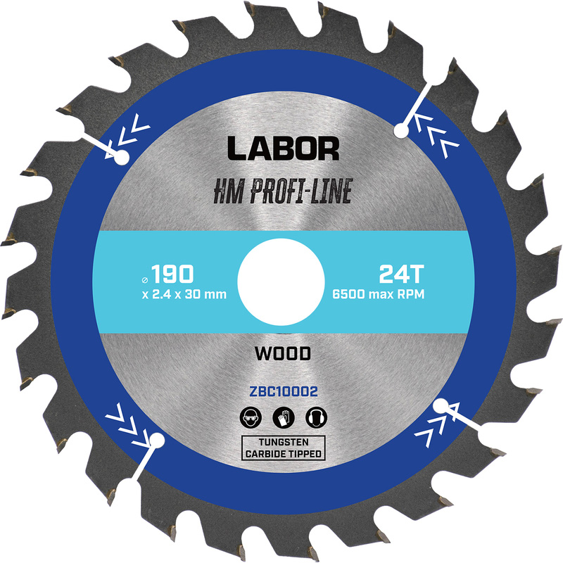 Labor HM cirkelzaagblad hout
