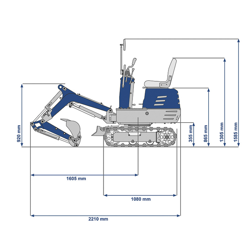 Scheppach / Scheppach minigraver EXC815