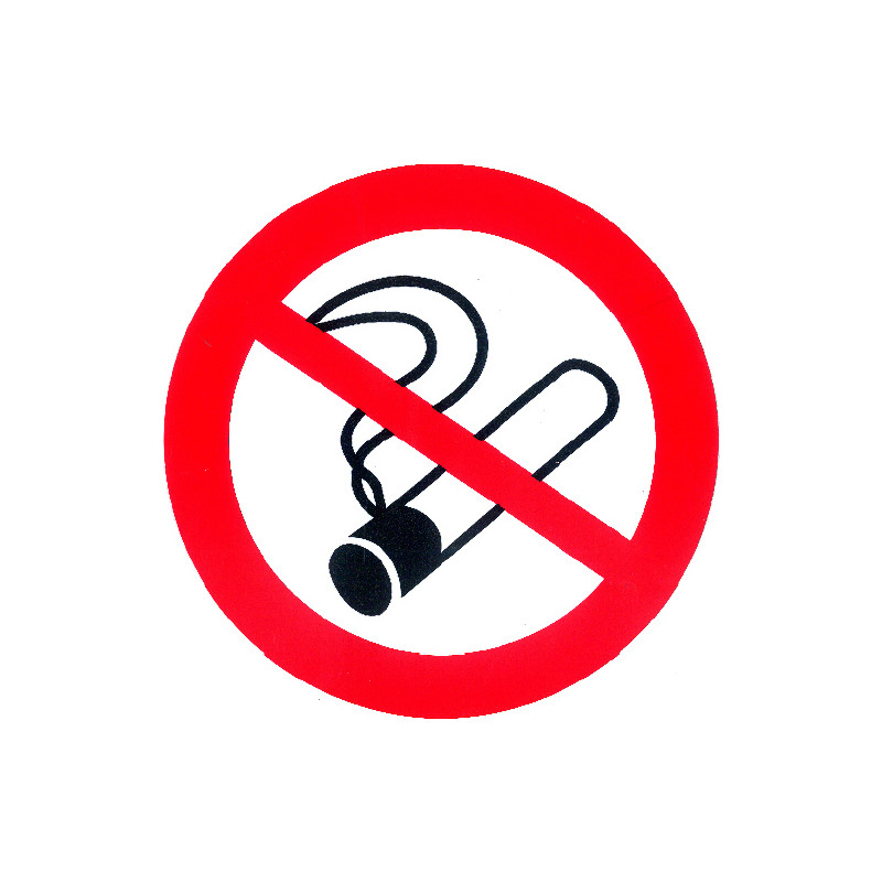 Pvc-bord verboden te roken