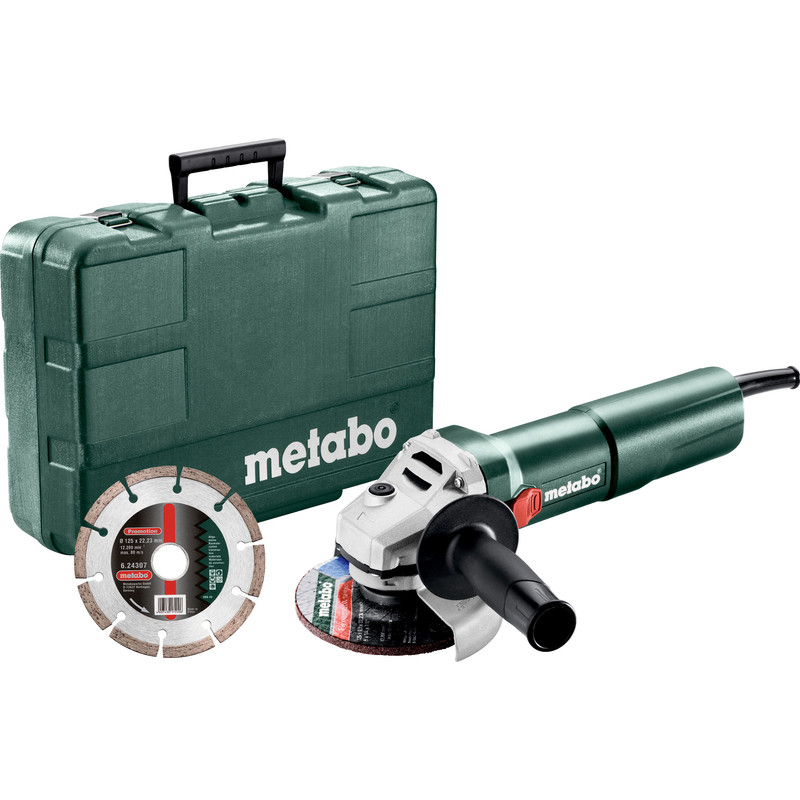 Metabo W 1100-125 Set Haakse slijper