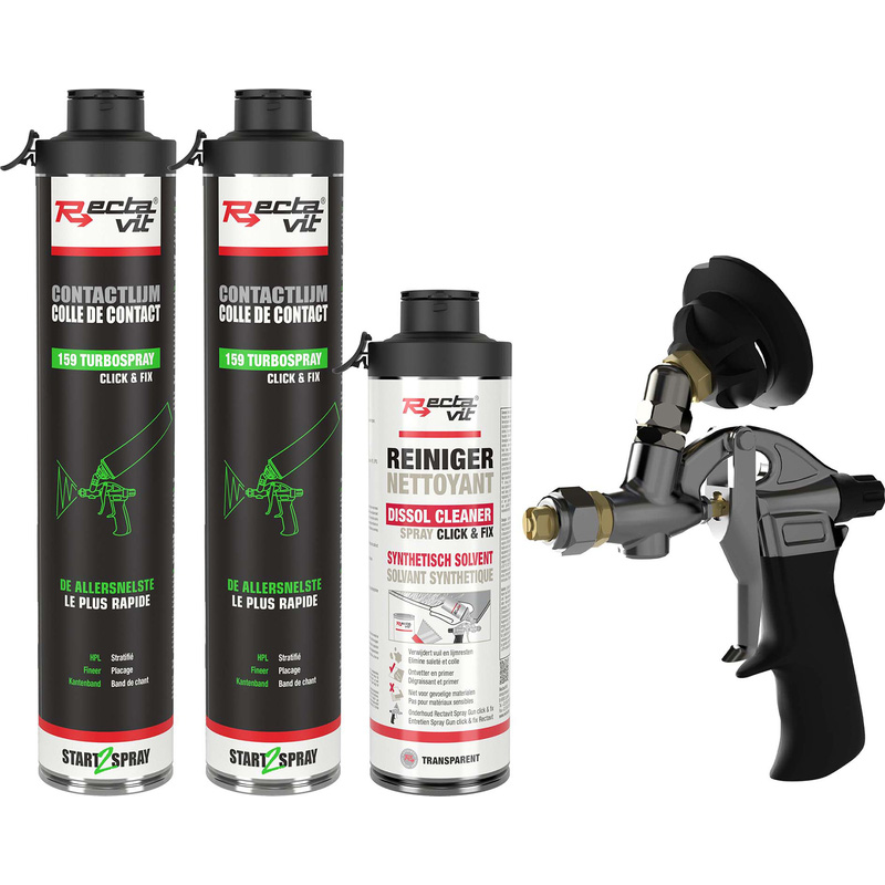 Rectavit / Rectavit Spray Gun Set 159 Turbo Spray Click & Fix