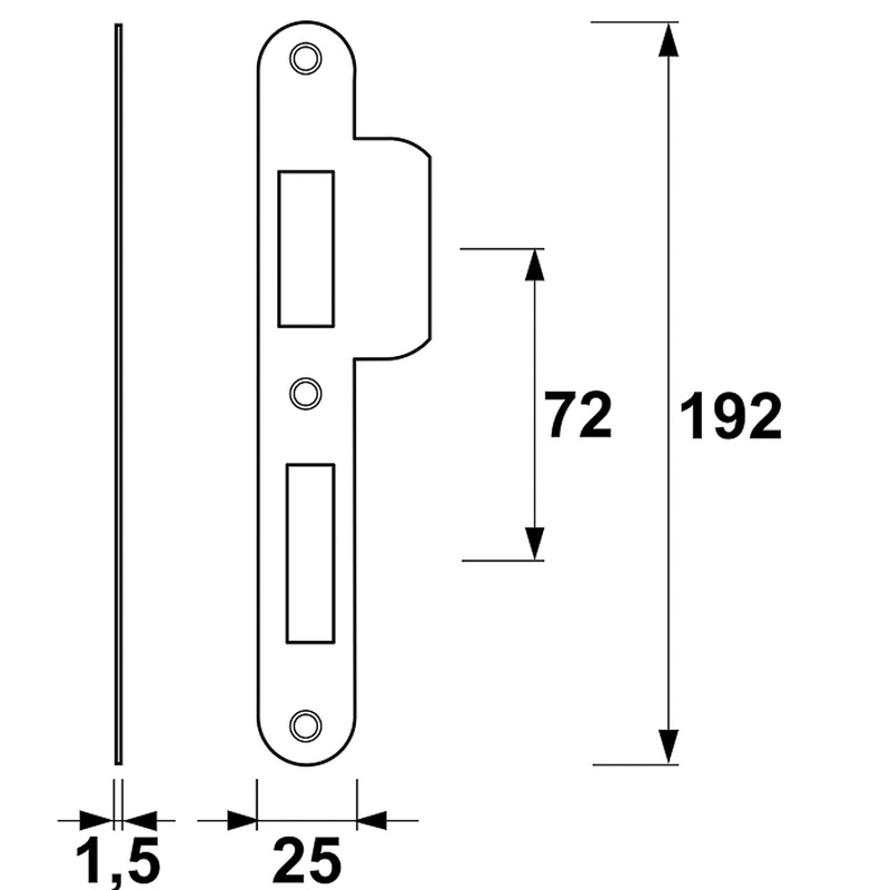 AXA / AXA sluitplaat veiligheidsslot SKG**