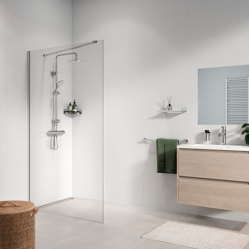 Sealskin / Sealskin Seev inloopdouche 120x195cm, 6mm helder veiligheidsglas