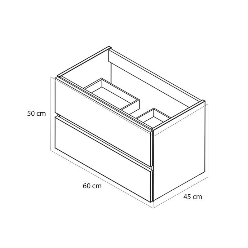 Tiger / Tiger Condo wastafelonderkast 60cm