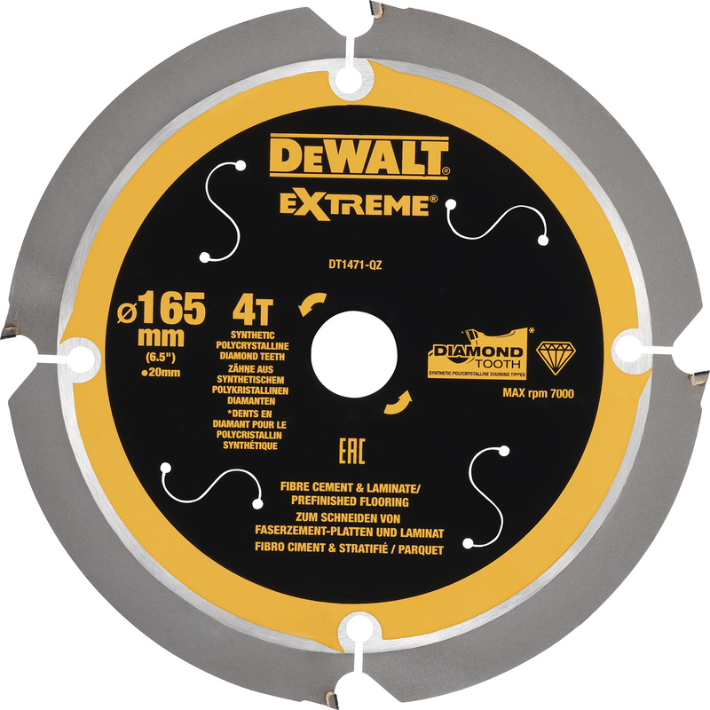 DeWALT cirkelzaagblad CSB PCD laminaat/vezelcement