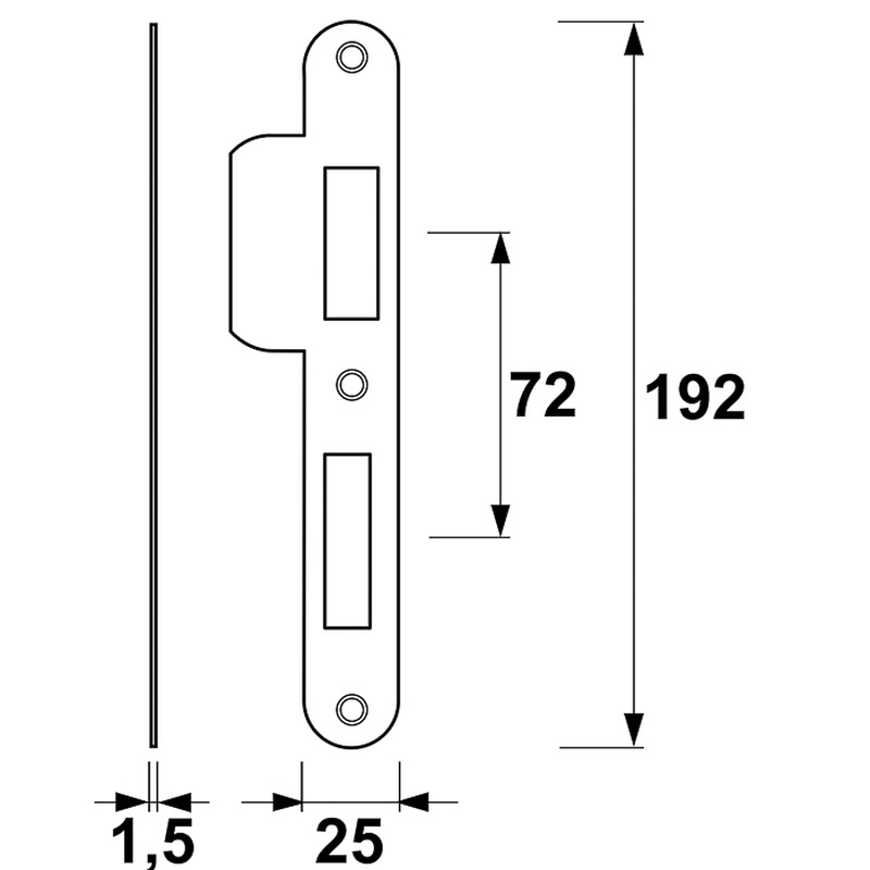 AXA / AXA sluitplaat veiligheidsslot SKG**