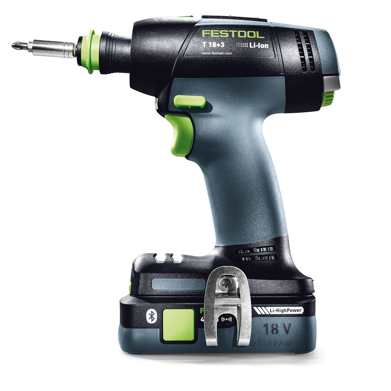 Festool T18+3 Basic accu schroefboormachine (body) + 1x accu