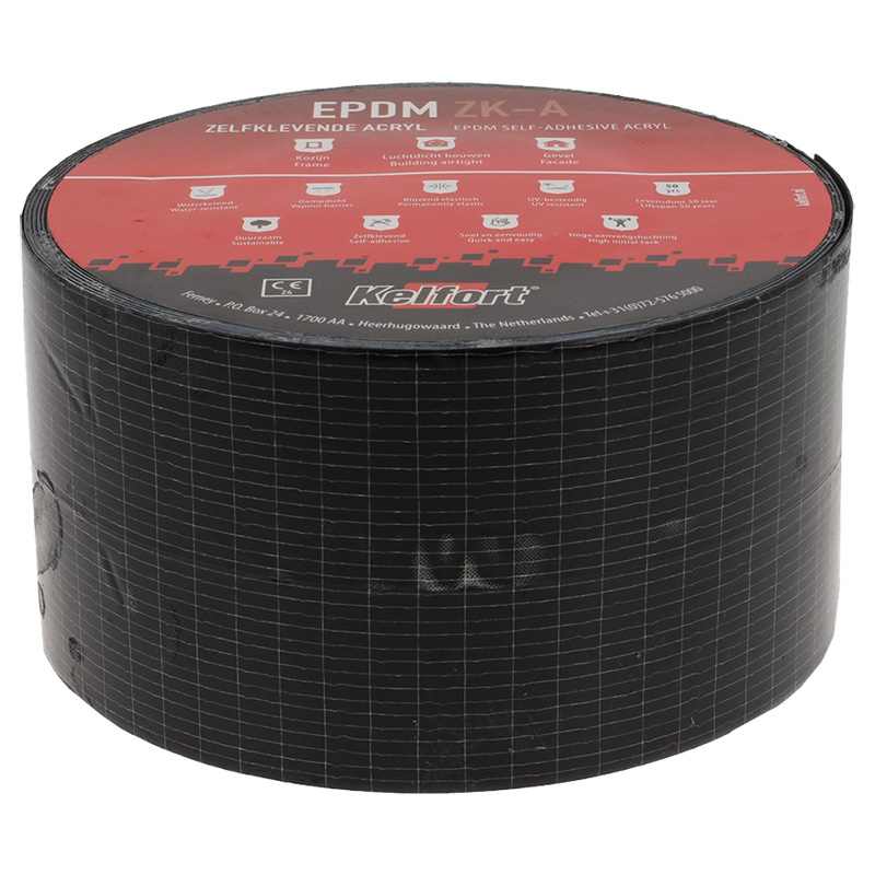Kelfort / Kelfort EPDM Folie zwart zelfklevend-acryl