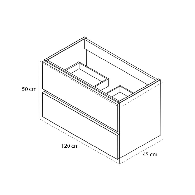 Tiger / Tiger Condo wastafelonderkast 120cm