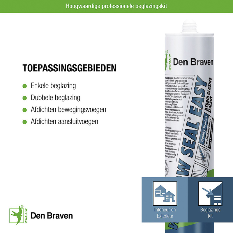 Zwaluw / Zwaluw Windowseal Easy beglazingskit