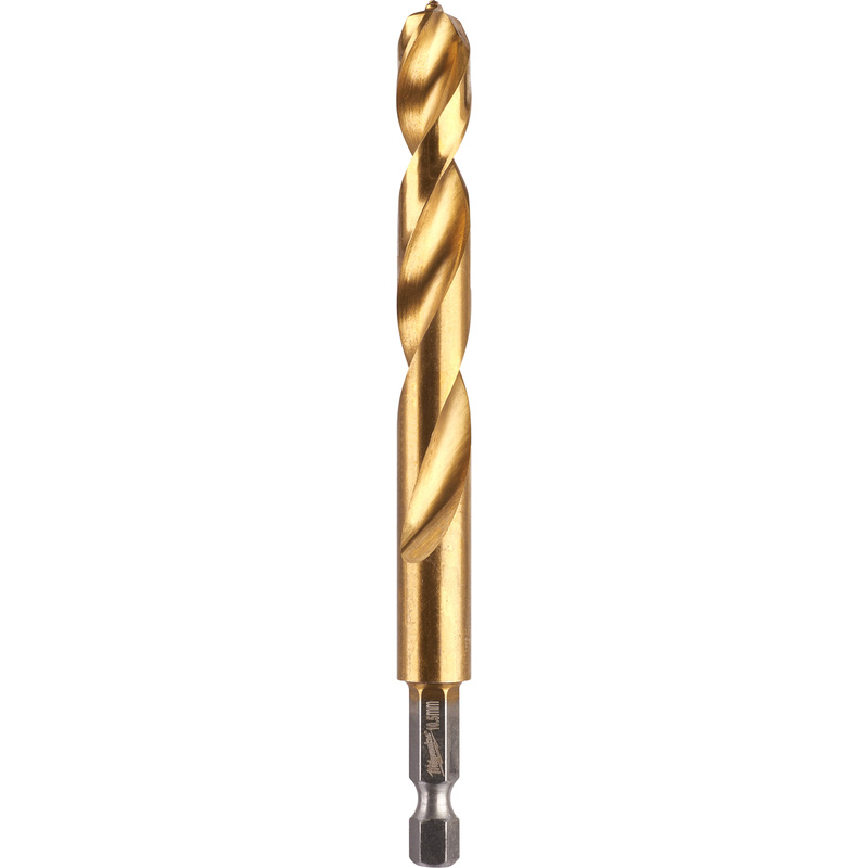 Milwaukee Metaalboor HSS-G Tin Red Hex shockwave
