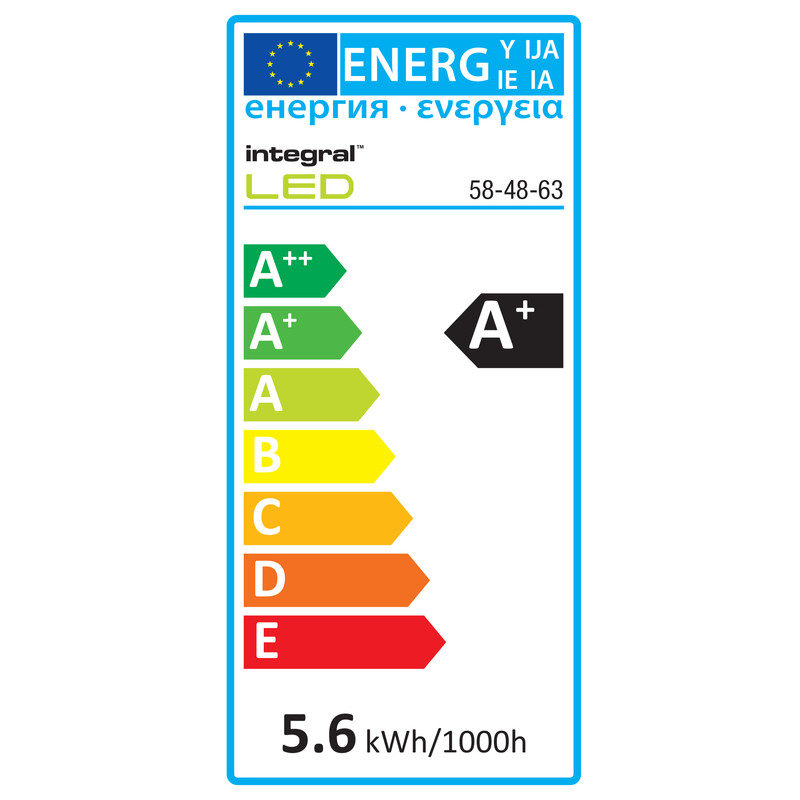 Integral LED lamp kaars mat E14
