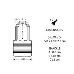 Master Lock / Master Lock excell-hangslot 7