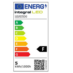 Integral LED / Integral LED lamp kogel mat E27 2
