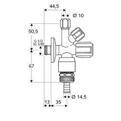 Schell / Schell Comfort combinatie hoekregelkraan 2
