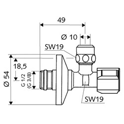Schell / Schell Comfort hoekregelkraan met filter 2
