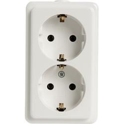 Kopp / Wandcontactdoos RA dubbel opbouw 2