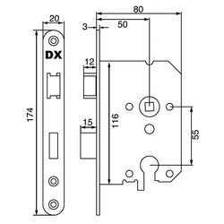 DX / DX cilinderslot 3