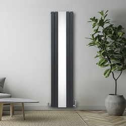 MonsterShop / Platte spiegel radiatoren met TRV chroom kleppen 3